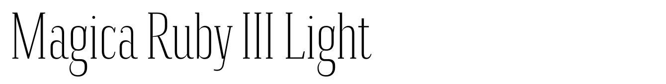 Magica Ruby III Light